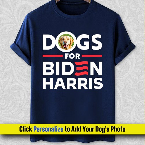 Dogs for Biden Harris 2024 personalized dog lover T_Shirt