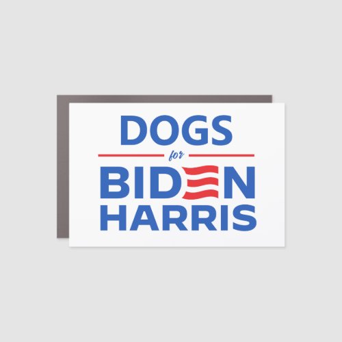 Dogs for Biden Harris Car Magnet