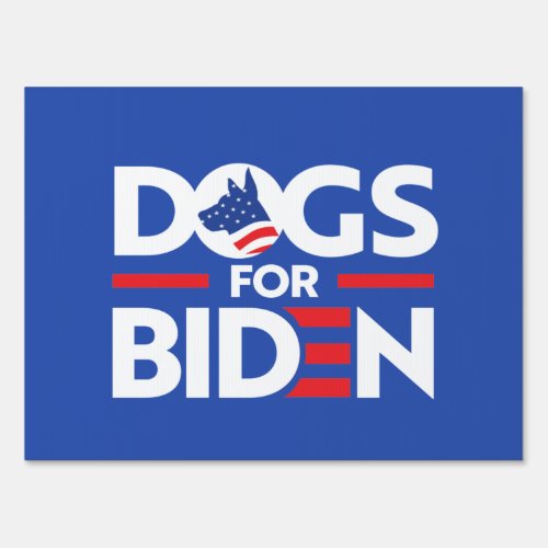 DOGS FOR BIDEN SIGN