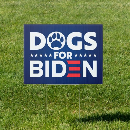 Dogs for Biden Sign