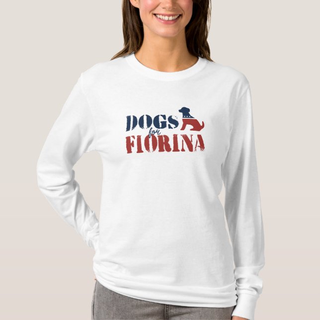 Dogs for Carly Fiorina T-Shirt (Front)