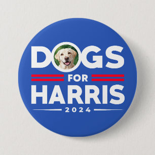 Dogs for Harris 2024 custom Personalized dog photo Button