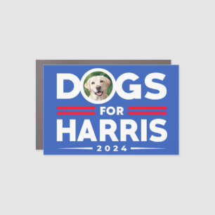 Dogs for Harris 2024 custom Personalized dog photo Car Magnet