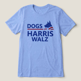 Dogs for Harris Walz Tri-Blend Shirt