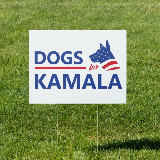 Dogs for Kamala  Sign (Insitu)