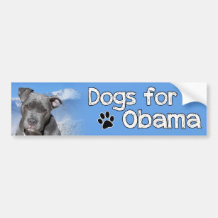 Dogs for Obama Bumper Sticker