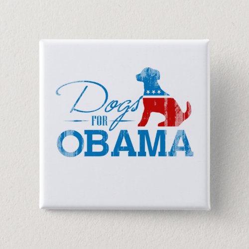 Dogs for Obama _ Vintagepng Pinback Button
