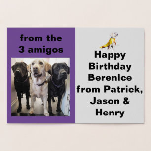 Dogs for the Disabled Customizable Foil Card