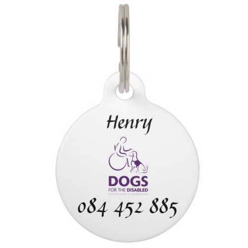 Dogs for the Disabled Pet Tag
