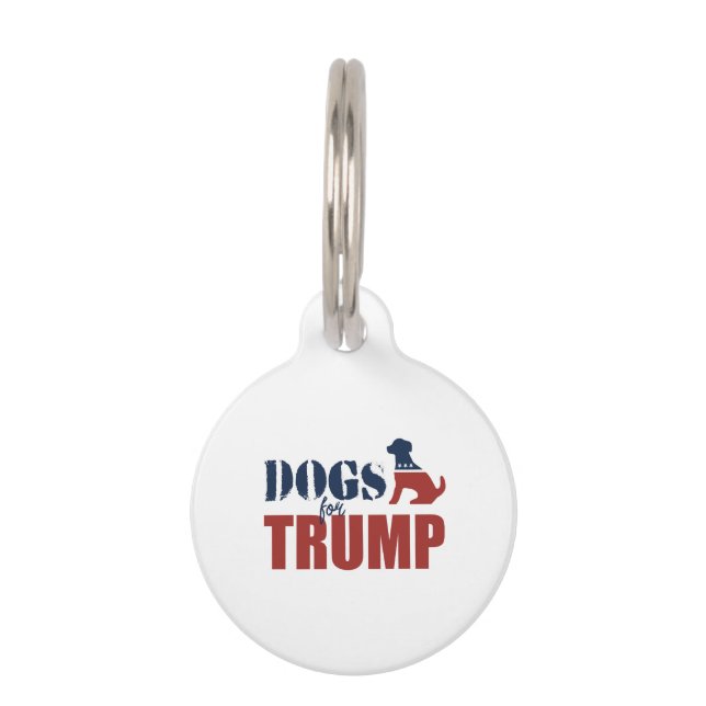 Dogs for Trump Pet Tag (Front)