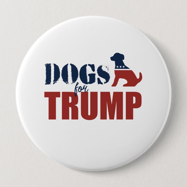 Dogs for Trump Pinback Button (Front)