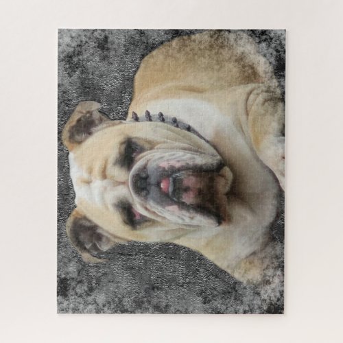 Dogs franais bulldogge grim looking jigsaw puzzle