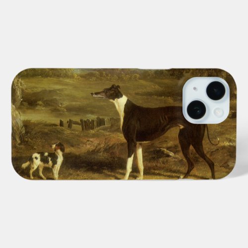 Dogs Greyhound and Spaniel Doctor Fop by Herring iPhone 15 Case