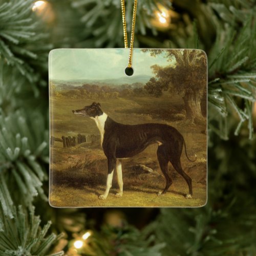Dogs Greyhound and Spaniel Doctor Fop by Herring Ceramic Ornament