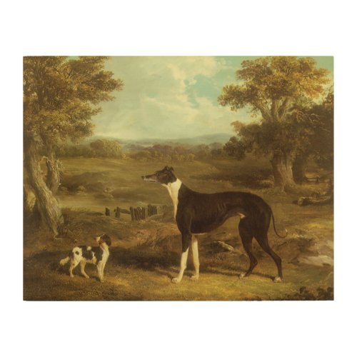 Dogs Greyhound and Spaniel Doctor Fop by Herring Wood Wall Decor