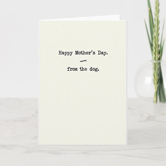 Dogs Happy Mothers Day Text Card (Front)