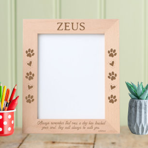 Dogs have touched your soul 8x10 Pet Engraved Frames
