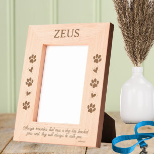 Dogs have touched your soul Pet natural Engraved Frames