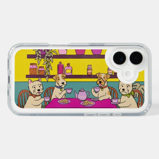 Dogs having afternoon tea speck iPhone case (Horz)
