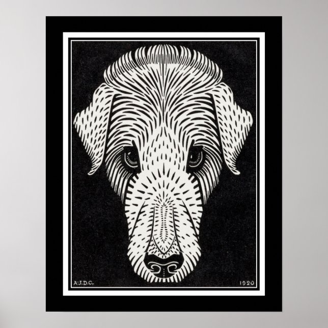 "Dogs Head" ca. 1920 by Julie de Graag Poster (Front)