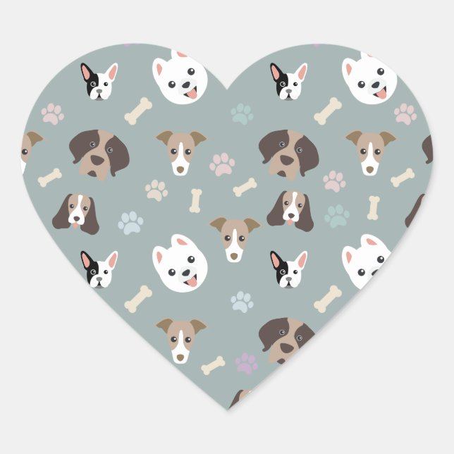 Dogs Heart Sticker (Front)