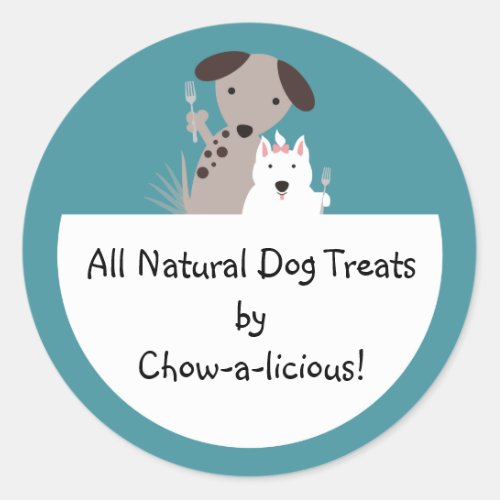 dogs homemade pet food chef package stickers