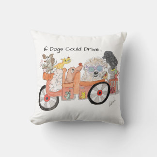 Dogs Ideal Car Throw Pillow