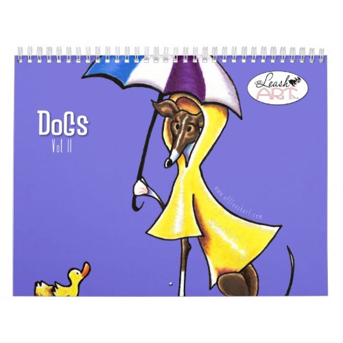 Dogs Illustrations Off_Leash Art Vol 2 Calendar