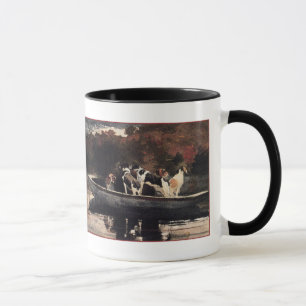 Dogs in a Boat by Winslow Homer Mug