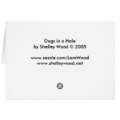 Dogs in a Hole Cards (Back Horizontal)