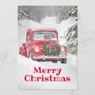 Dogs in a Truck Invitation