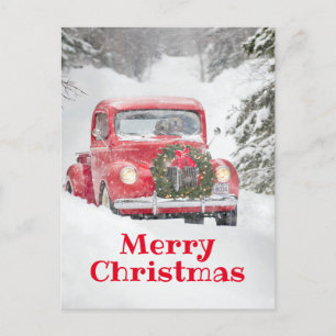 Dogs in a Truck Invitation Postcard