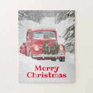 Dogs in a Truck Jigsaw Puzzle