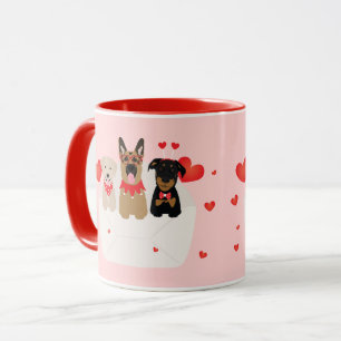 Dogs In Envelope Love Mug