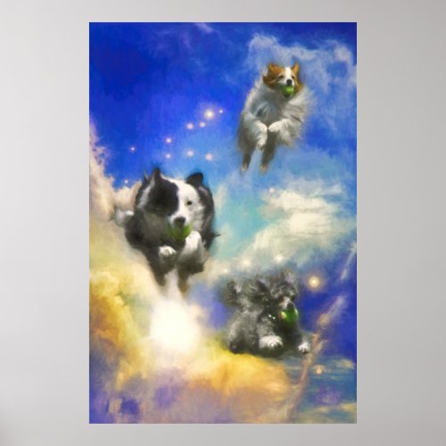 DOGS IN HEAVEN BALL PATROL POSTER