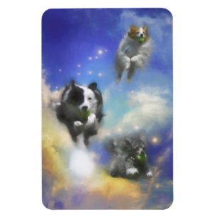 DOGS IN HEAVEN BALL PATROL RAINBOW BRIDGE MAGNET