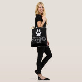 Dogs in Movies with White Paw Print Tote Bag (On Model)