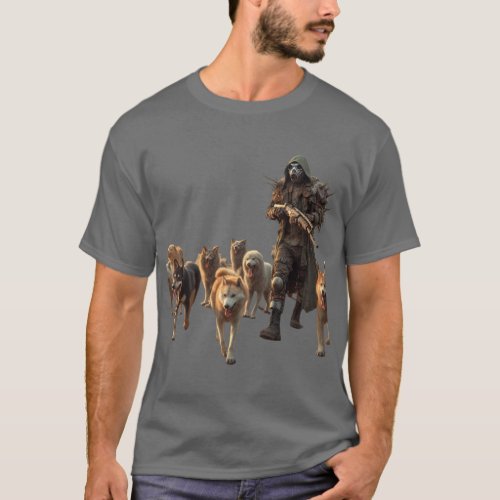 Dogs In Post Apocalyptic World Packs T_Shirt