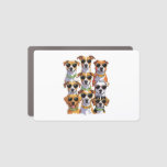Dogs in sunglasses Paws Hydrated Car Magnet