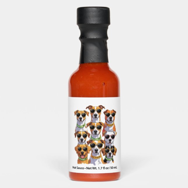 Dogs in sunglasses Paws Hydrated Hot Sauces (Front)