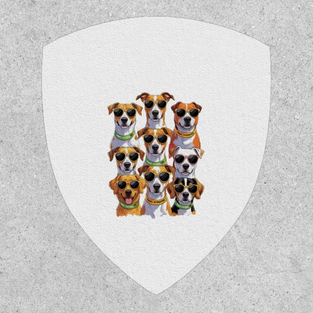 Dogs in sunglasses Paws Hydrated Patch (Front)
