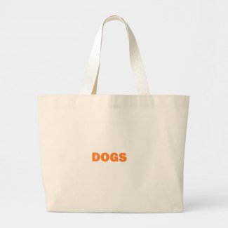 DOGS LARGE TOTE BAG