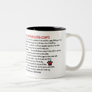 Dog's Laugh With Their Tails Two-Tone Coffee Mug