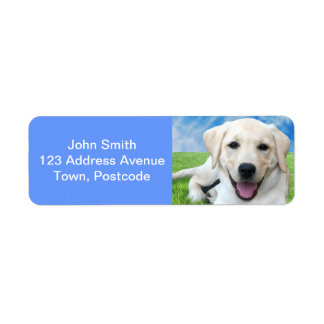 Dogs leave paw prints on your heart label