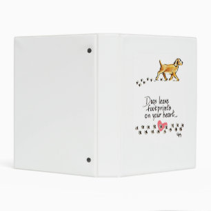 Dogs Leave Pawprints on our Hearts 2 Mini Binder