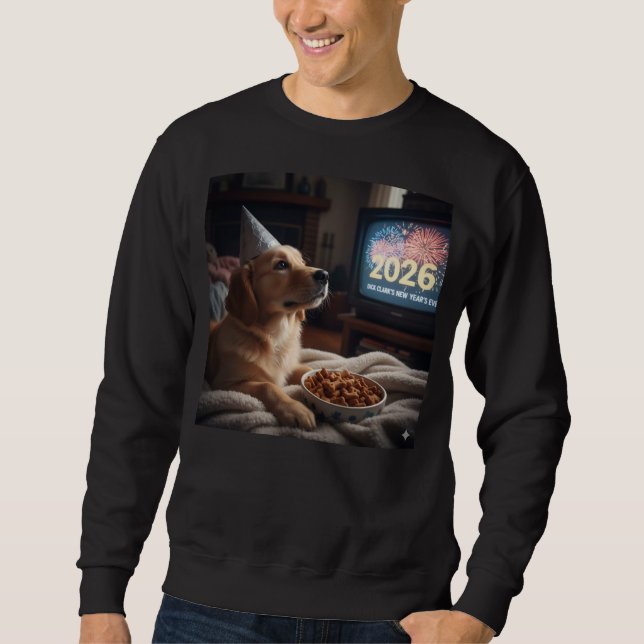 Dogs like new years too sweatshirt (Front)