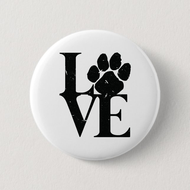 Dogs Love Dogs Button (Front)