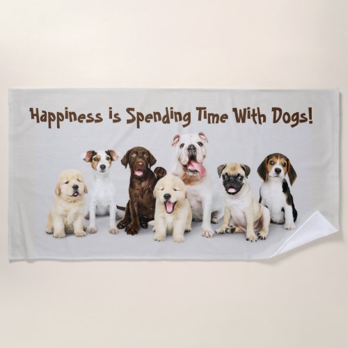 Dogs Lovers Beach Towel