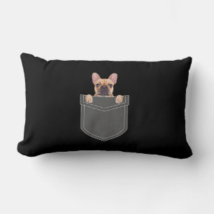 Dogs Lovers French Bulldog In My Pocket Apparel Lumbar Pillow