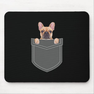 Dogs Lovers   French Bulldog In My Pocket Apparel Mouse Pad